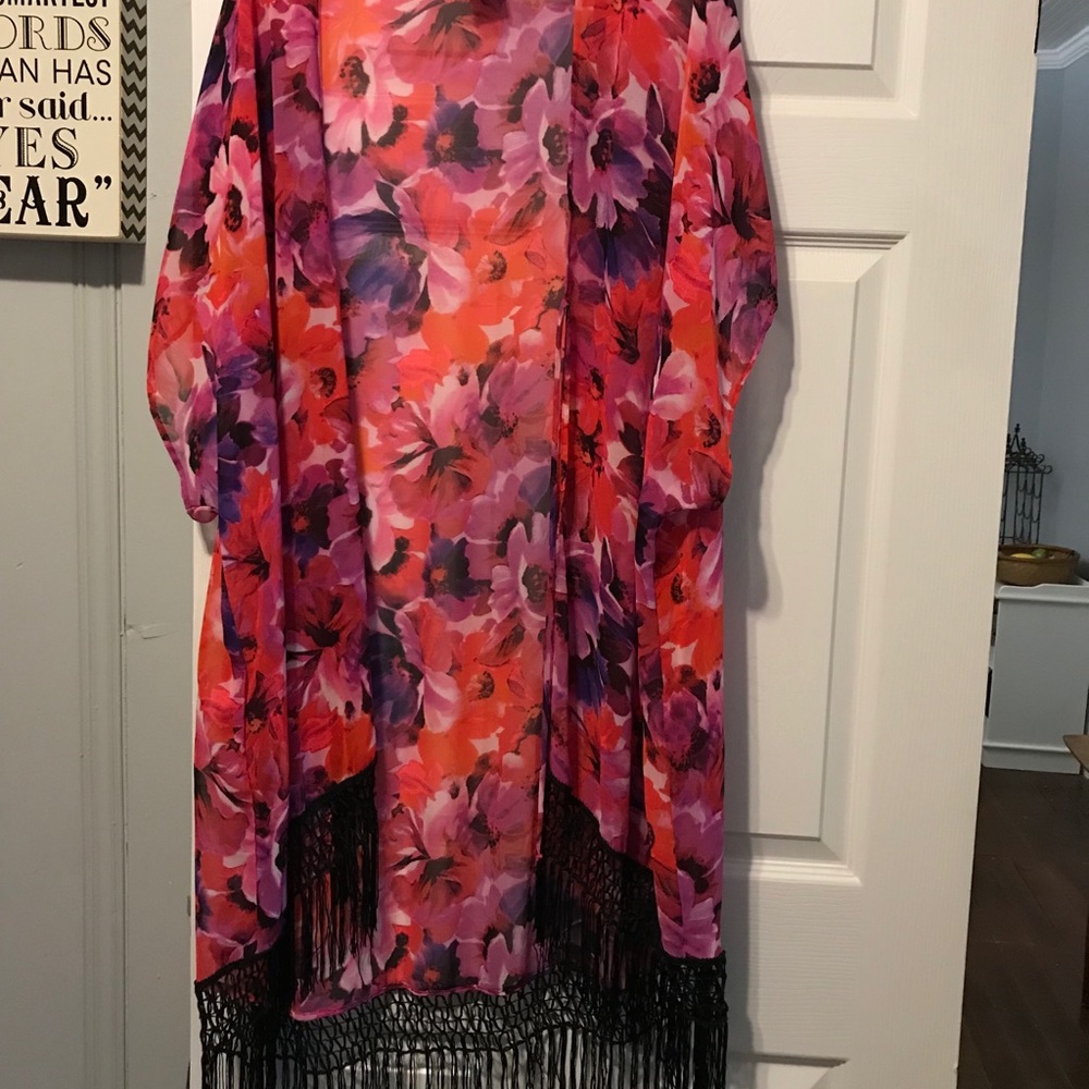 Fringe Kimonos Lot Of two